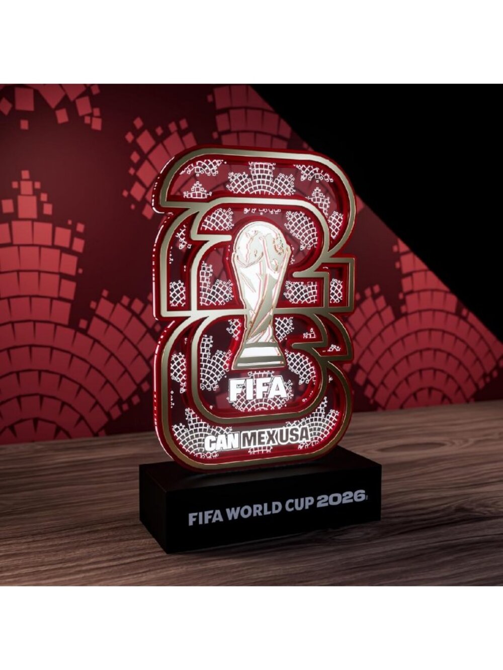 2026 FIFA World Cup Collectible Display with LED Glow - Soccer Memorabilia Gift